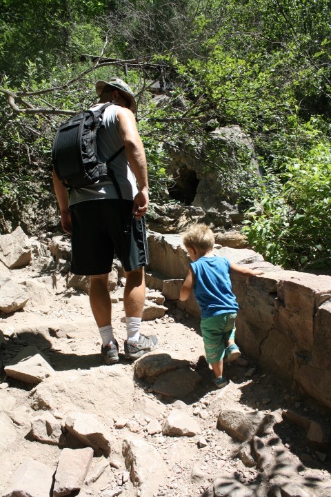 Dan & Coby on the Hanging Lake Trail.
