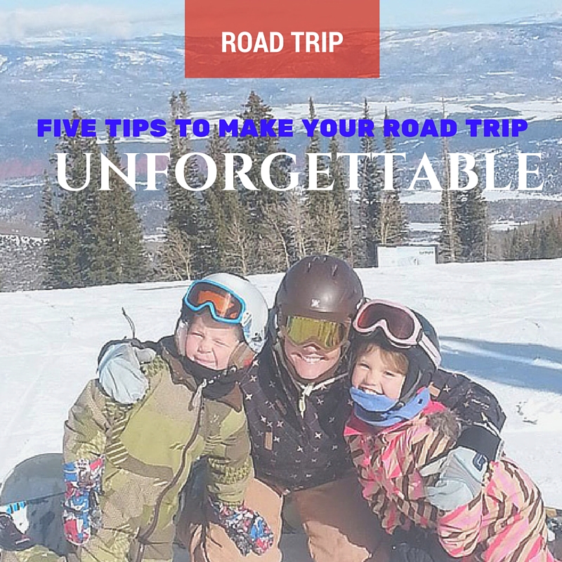 The best winter road trip involves winter sports like skiing and snowboarding!