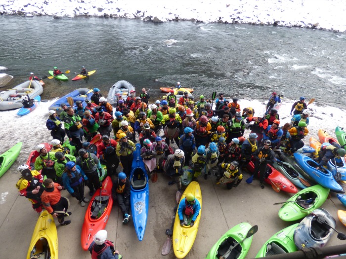 Kids Paddle Crazy Icy Whitewater