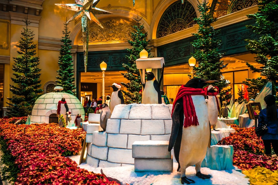 The Bellagio Hotel Conservatory is one of the best Free Things To Do In Las Vegas With Kids.