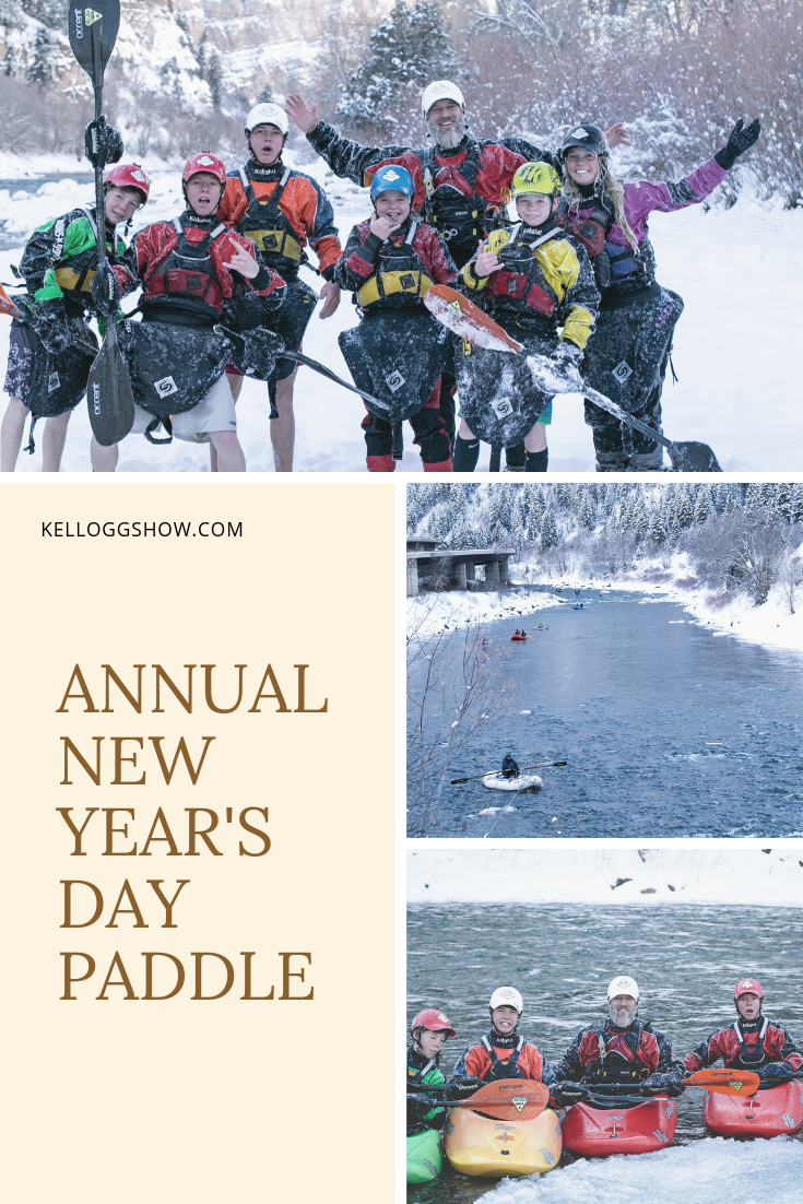 Covered in ice and freezing cold, you gotta love the Annual New Year's Day Paddle