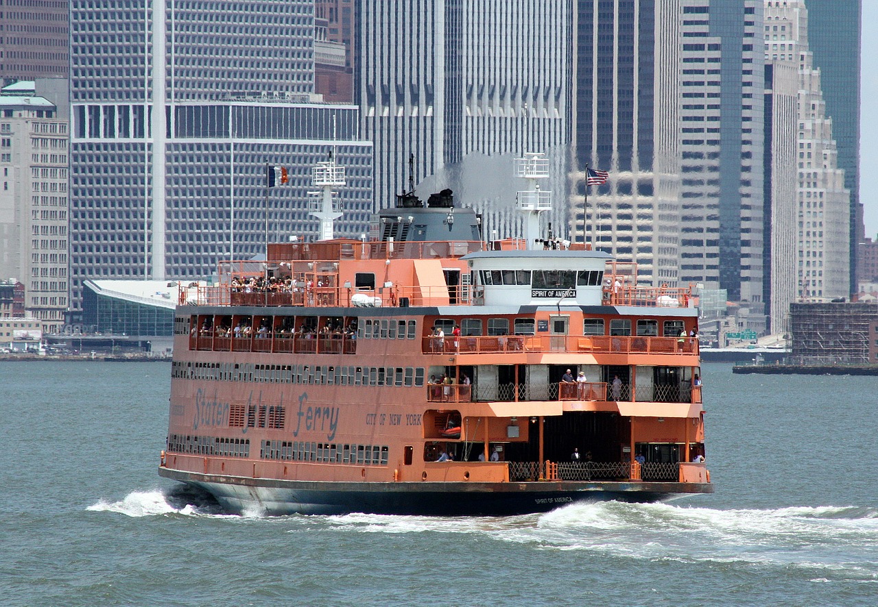 Riding the Staten Island Ferry is one of the cool Free Things To Do In New York!