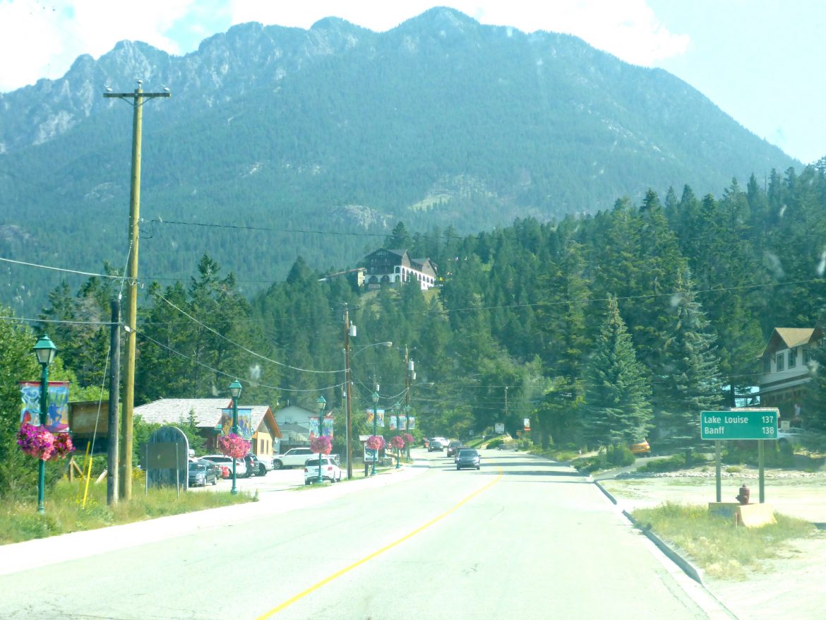 Radium Hot Springs is the entrance to the Kootenay National Park system.