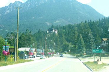 Radium Hot Springs is the entrance to the Kootenay National Park system.