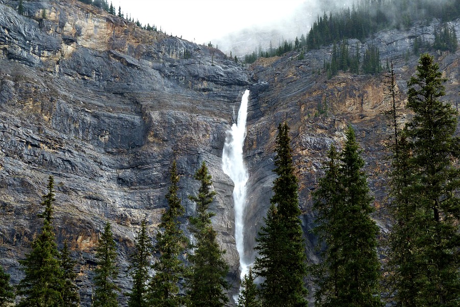 Takakkaw Falls is a great stop on the Road To Alaska.